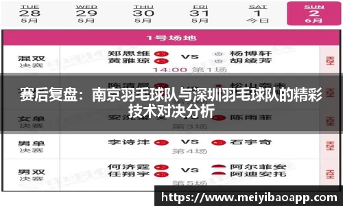 赛后复盘：南京羽毛球队与深圳羽毛球队的精彩技术对决分析