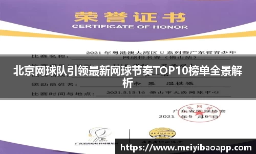 北京网球队引领最新网球节奏TOP10榜单全景解析